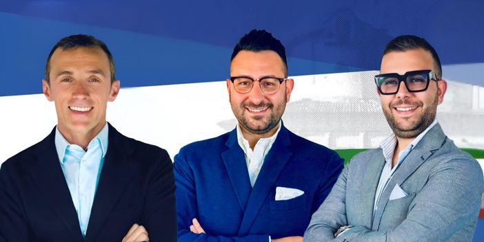 Da sinistra Panero, Tripodi e Pacotto Da sinistra Panero, Tripodi e Pacotto