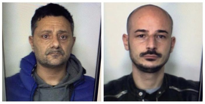 Da sinistra Roberto Nardello e Anthony Ragona, i due uomini evasi dal carcere dei Miogni lunedì scorso a Varese
