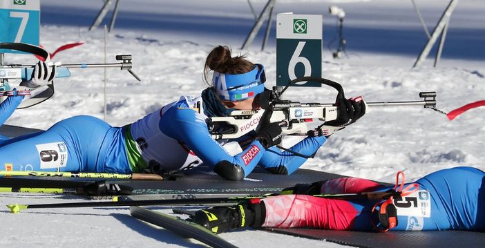 Biathlon: IBU Cup, show della cuneese Gaia Brunetto nella staffetta mista di Pokljuka