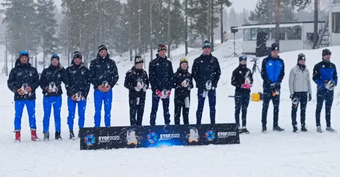 Sci di fondo, EYOF 2022: l'Italia di Davide Ghio conquista l'argento nella staffetta mista Sci di fondo, EYOF 2022: l'Italia di Davide Ghio conquista l'argento nella staffetta mista