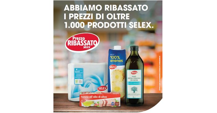 MERCATO’ difende il potere di spesa delle famiglie: ribassati i prezzi su oltre 1.000 prodotti a marchio SELEX