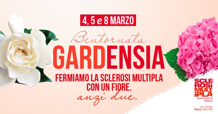 Auguri a tutte le donne con la Gardenia e l'Ortensia di Aism