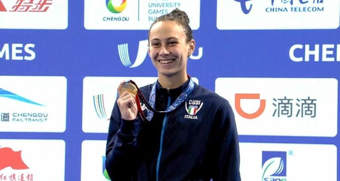 La campionessa azzurra di nuoto Anita Gastaldi La campionessa azzurra di nuoto Anita Gastaldi