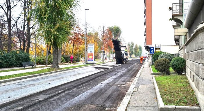 I lavori di asfaltatura partiti questa mattina in corso Matteotti I lavori di asfaltatura partiti questa mattina in corso Matteotti