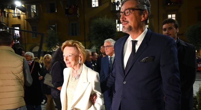 Giovanni Ferrero con la madre Maria Franca Giovanni Ferrero con la madre Maria Franca