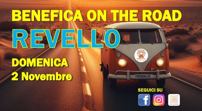Revello: domenica 2 novembre arriva “Benefica On The Road”!