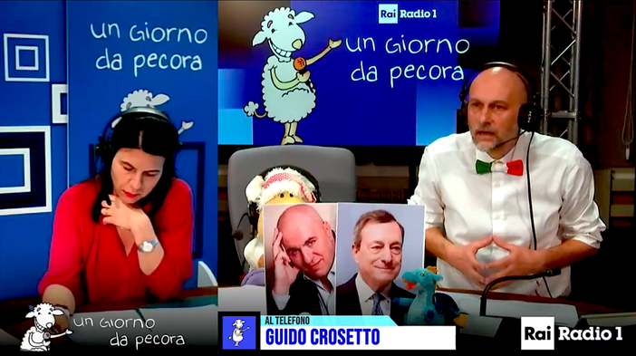 L'intervento di Crosetto a "Un giorno da pecora" L'intervento di Crosetto a "Un giorno da pecora"