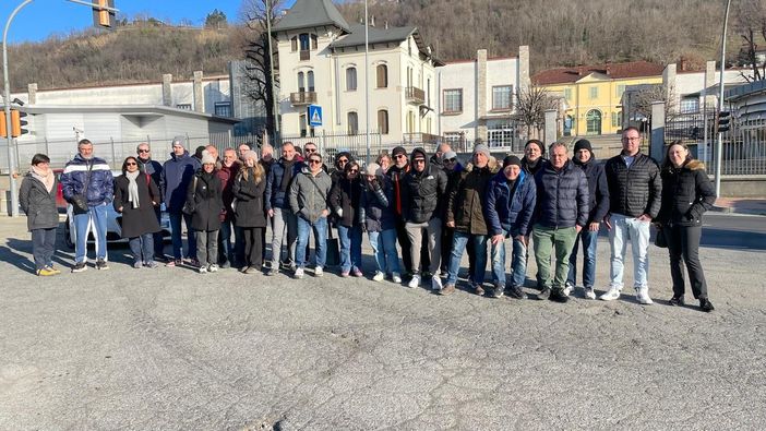 La protesta dei lavoratori del reparto Move di Diageo Operations Italy La protesta dei lavoratori del reparto Move di Diageo Operations Italy