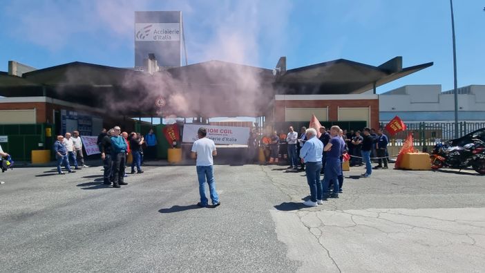 Ieri il presidio organizzato dalla Fiom Cgil