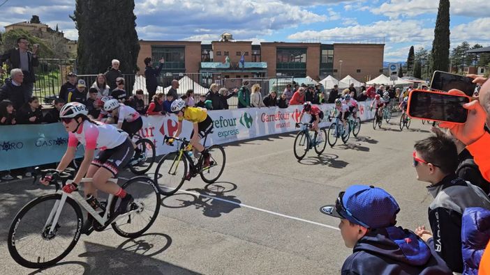 Nicole Bracco sul traguardo Nicole Bracco sul traguardo