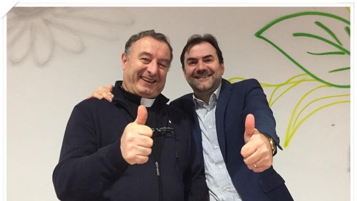Don Angelo Carosso e Federico Gregorio Don Angelo Carosso e Federico Gregorio