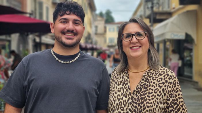 Nicola Violano con Silvia Gullino Nicola Violano con Silvia Gullino