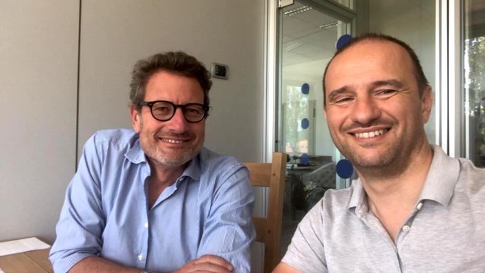 Davide Vigo, a sinistra, con Alessandro Giorio