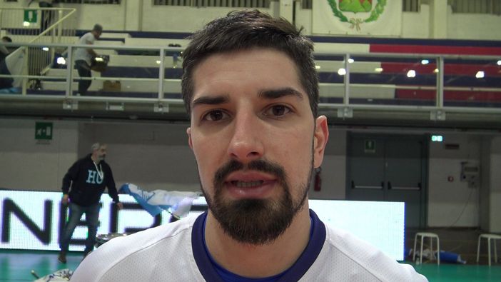 Il palleggiatore del Vbc Synergy Mondovì Lorenzo Piazza