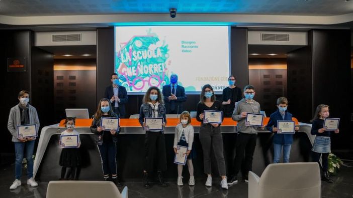 Cuneo, premiati i vincitori del concorso "La scuola che vorrei"
