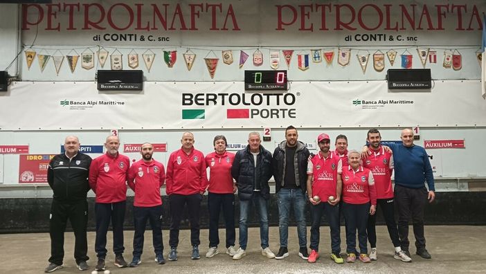 Otto quadrette al bocciodromo dell’Auxilium Saluzzo