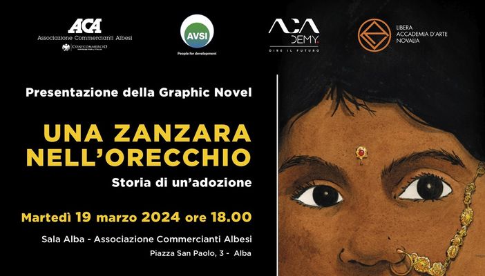 Ad Alba la presentazione della graphic novel "Una zanzara nell'orecchio" di Andrea Ferraris