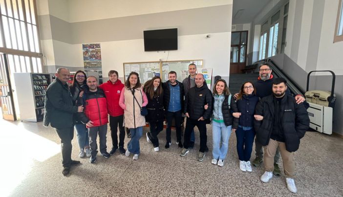 Il gruppo dei professori spagnoli con i colleghi braidesi del Cfp di Bra
