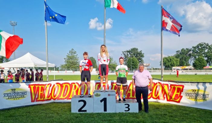 Racconigi Cycling Team: doppio podio per Asia Rabbia al “Trofeo delle Regioni - Area Nord su Pista”