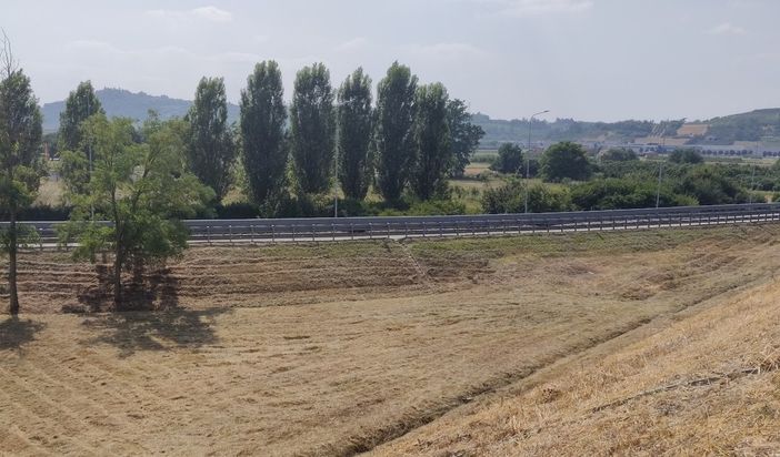 Nei pressi dell'ingresso autostradale la zona dove è prevista la realizzazione dell'impianto