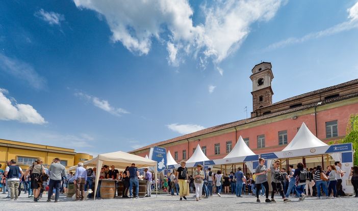 Il cortile della Maddalena, cuore della manifestazione albese