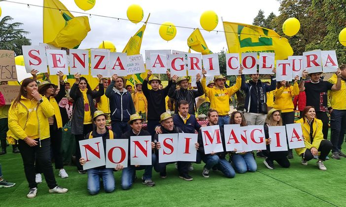 Anche gli agricoltori della Granda al Villaggio Coldiretti di Milano per protestare contro il caro bollette