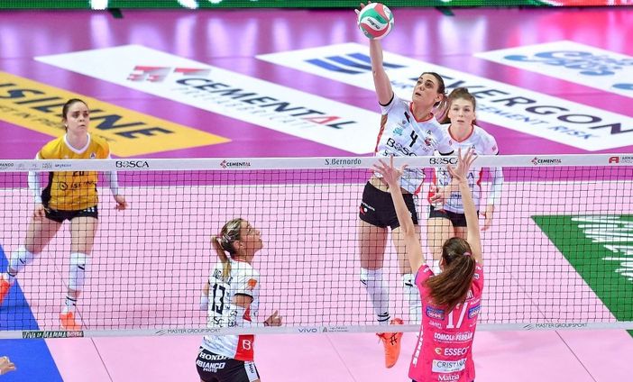 Anche nel k.o. con Novara Federica Squarcini è stata una delle migliori delle sue (credit Danilo Ninotto)