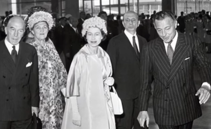 La Regina Elisabetta II a Torino nel 1961 assieme all'Avvocato Agnelli