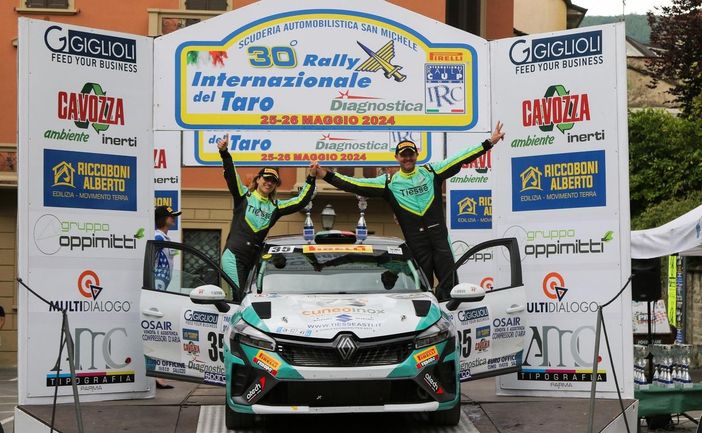 Motori: super prestazione al "Rally del Taro" per la coppia cuneese Giordano - Siragusa