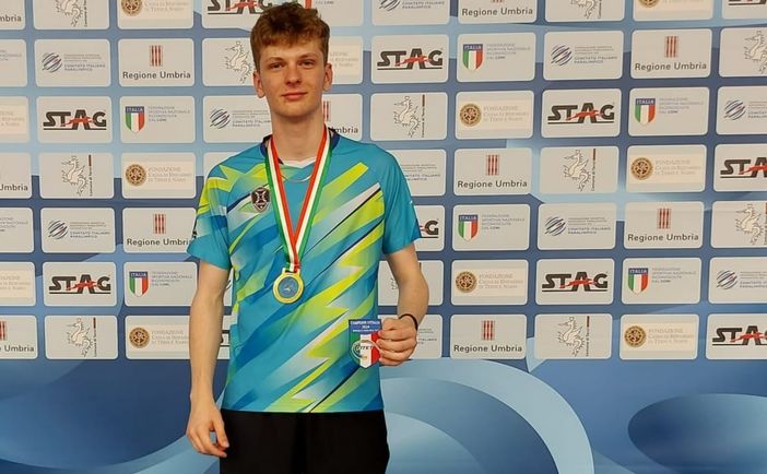 Tennistavolo: il mantese Giacomo Izzo è campione d'Italia U17