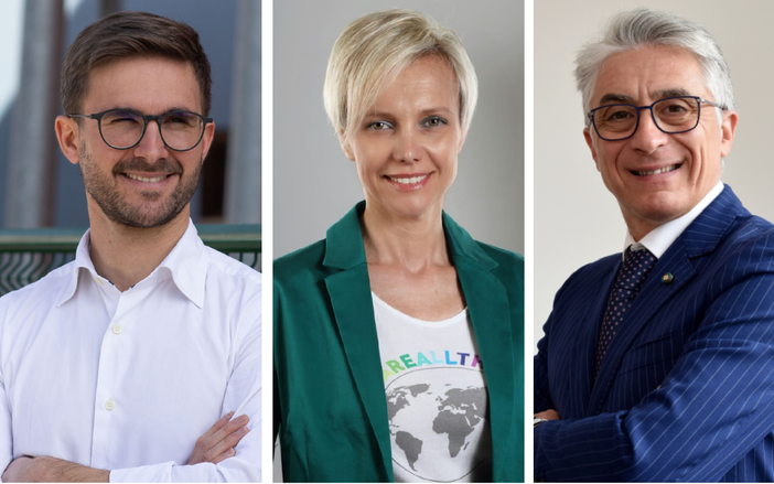 Da sinistra Alberto Gatto, Carlotta Boffa e Carlo Bo Da sinistra Alberto Gatto, Carlotta Boffa e Carlo Bo