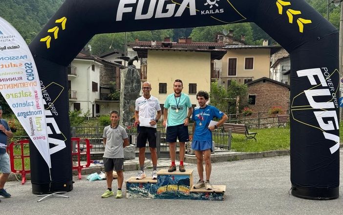 Il podio maschile - foto sito fidal piemonte
