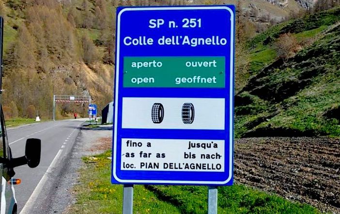 La SP251 del Colle dell'Agnello