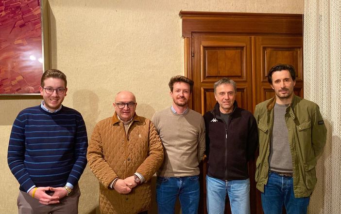 Nella foto il nuovo direttivo dell'associazione Octavia: Gabriele Giletta, Gianni Gatti, il presidente Matteo Morena, Fabrizio Milla e Daniele Arnolfo