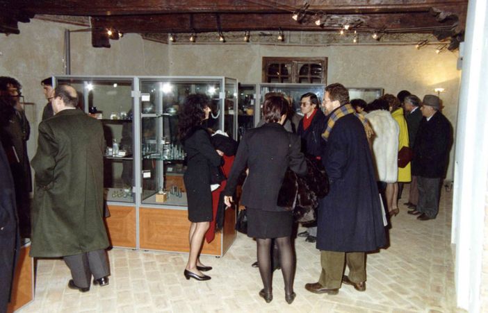 L'inaugurazione del Museo di Palazzo Traversa, a Bra, nel 1991