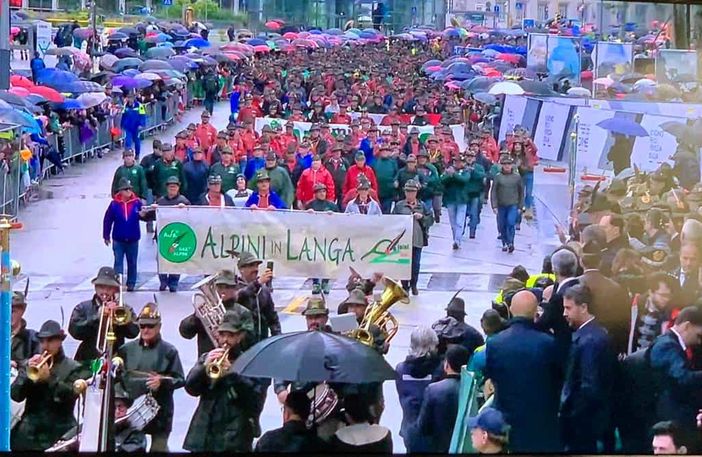 Gli Alpini di Langa e Roero, della Sezione di Cuneo, presenti all’Adunata nazionale di Udine