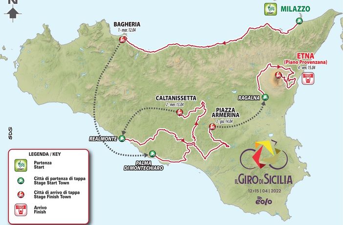 Ciclismo: Diego Rosa al via del Giro di Sicilia Ciclismo: Diego Rosa al via del Giro di Sicilia