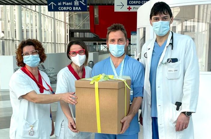 Verduno, un dolce pensiero pasquale ai sanitari impegnati nella lotta al Covid