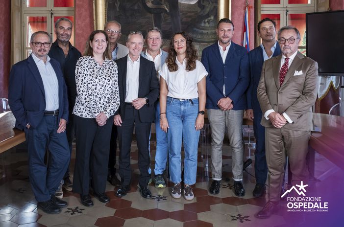 In foto, il gruppo direttivo della Fondazione Ospedale