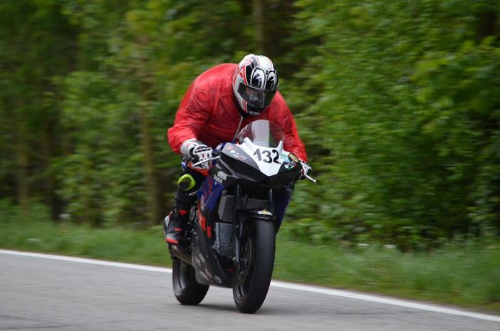 Stefano Leone ripreso in velocità