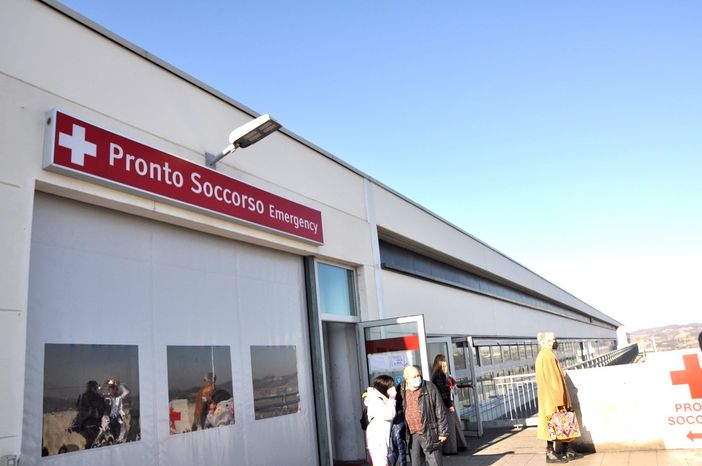 Il pronto soccorso dell'ospedale di Verduno