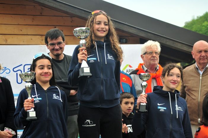 Nicole Bracco sul gradino più alto del podio a Valmadrera