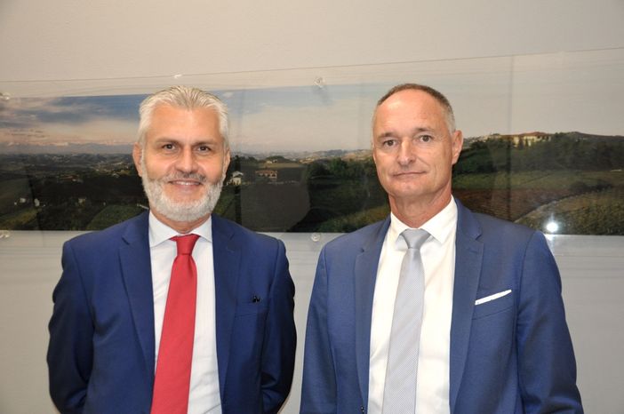 Da sinistra il presidente dell'Ente Turismo Langhe Monferrato Roero Mariano Rabino e il neo direttore Bruno Bertero