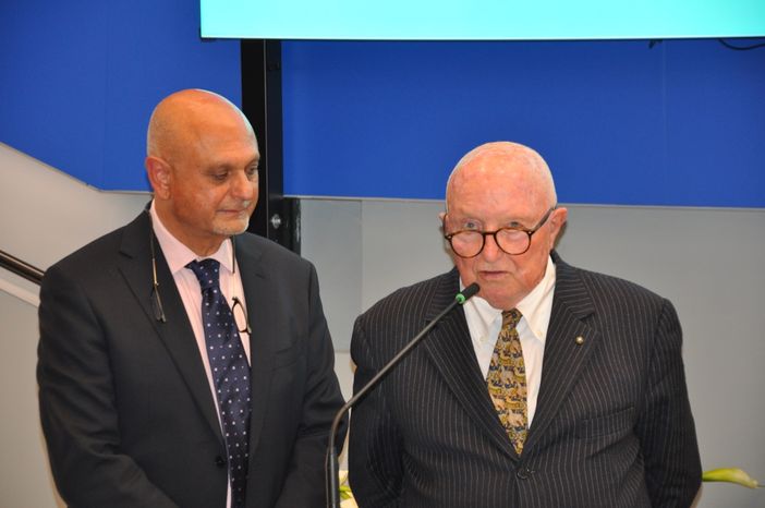 Luciano Scalise e Bruno Ceretto, direttore e presidente della Fondazione Ospedale Alba-Bra