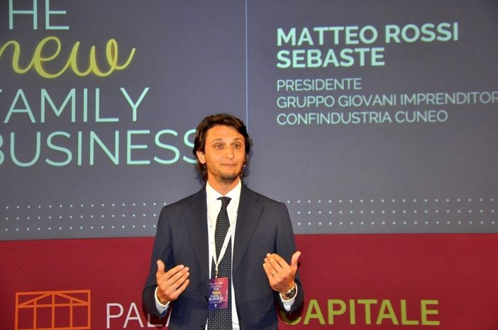 Il presidente del Gruppo Giovani Imprenditori, Matteo Rossi Sebaste Il presidente del Gruppo Giovani Imprenditori, Matteo Rossi Sebaste