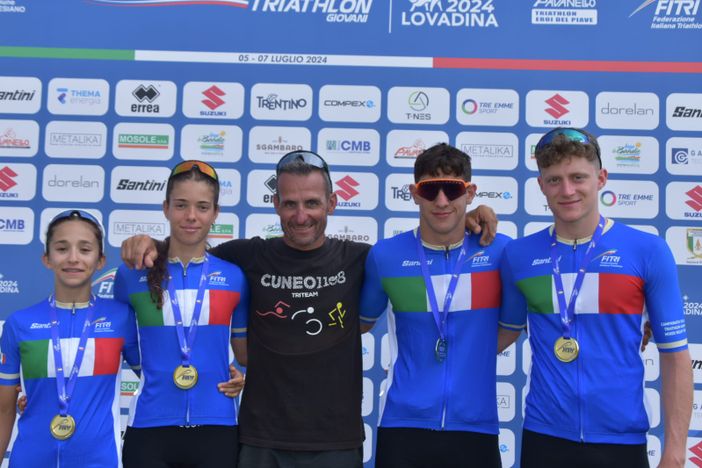 Cuneo 1198 Mentecorpo Team sugli scudi ai campionati italiani giovanili di triathlon