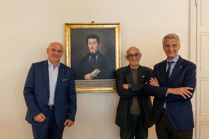 Da sinistra: Carlo Demartini - direttore generale e Ad Banca di Asti, colonnello Maurizio Lanza, Giorgio Galvagno - presidente Banca di Asti.