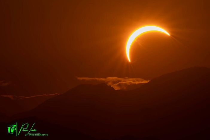Eclissi solare da Spinetta, foto di Paolo Leone