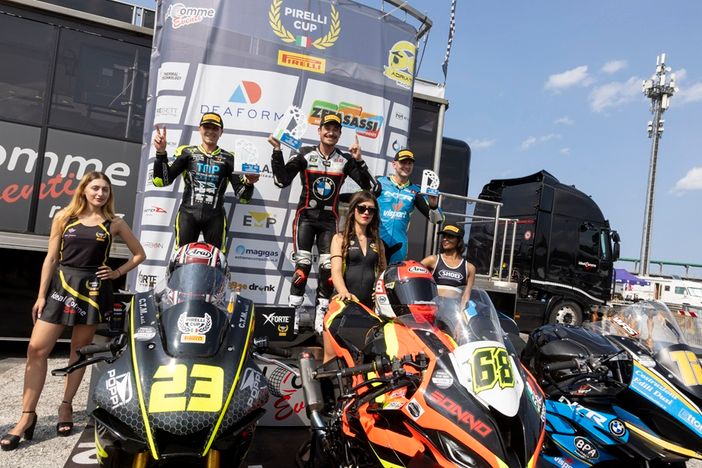 Moto, Coppa Italia Velocità: piloti della Black Racing sul podio di Misano