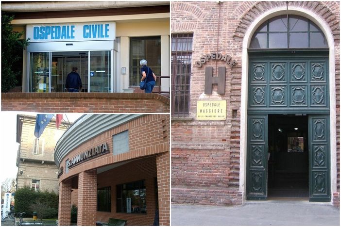 L'ingresso degli ospedali di Saluzzo, Savigliano e Fossano